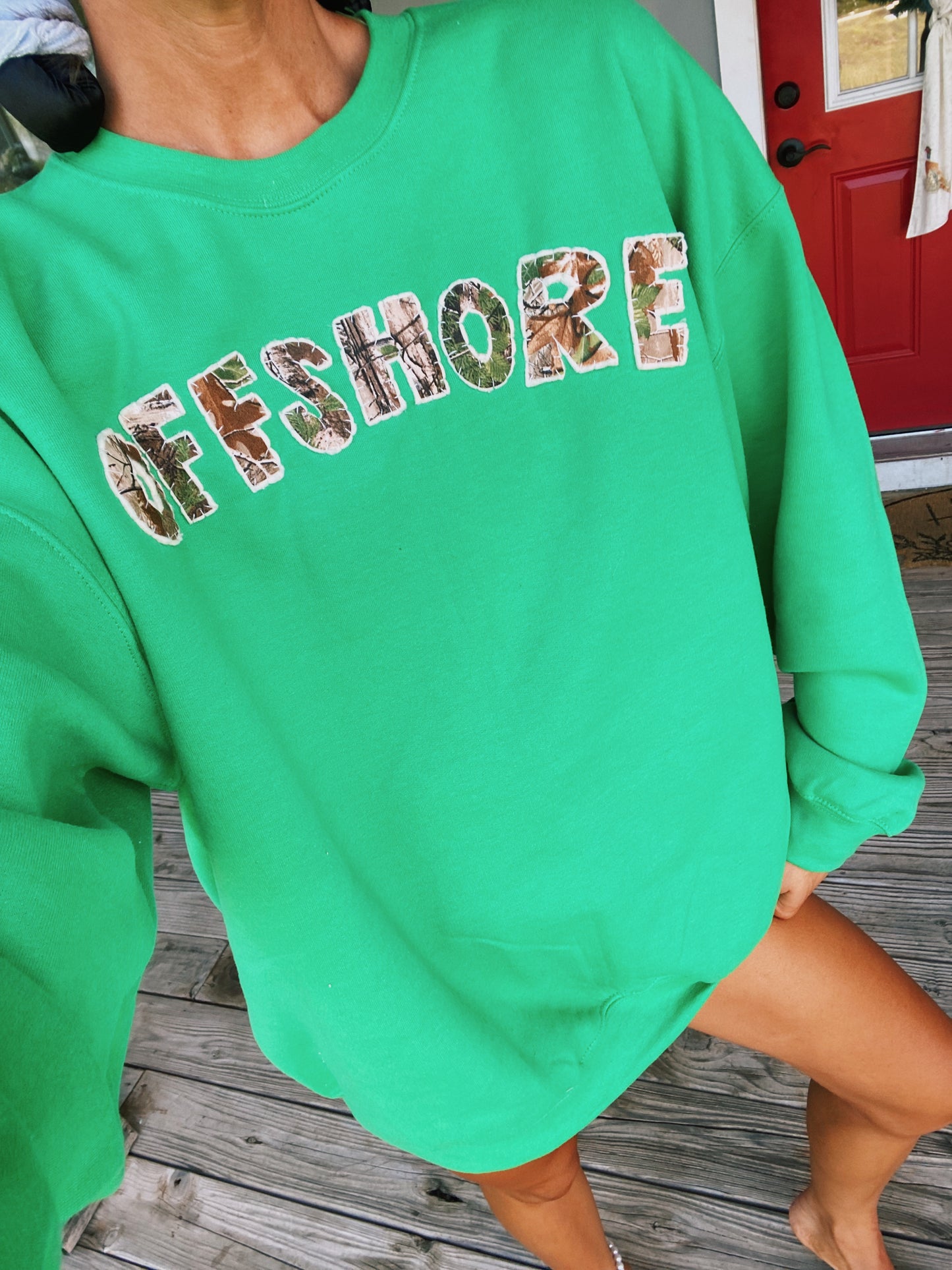 Offshore crew in Kelly green