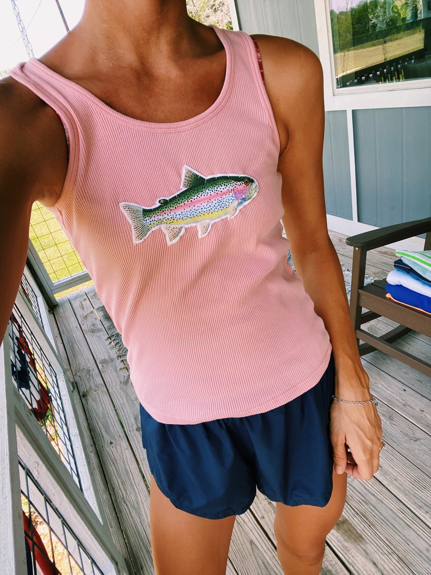 Peach trout tank