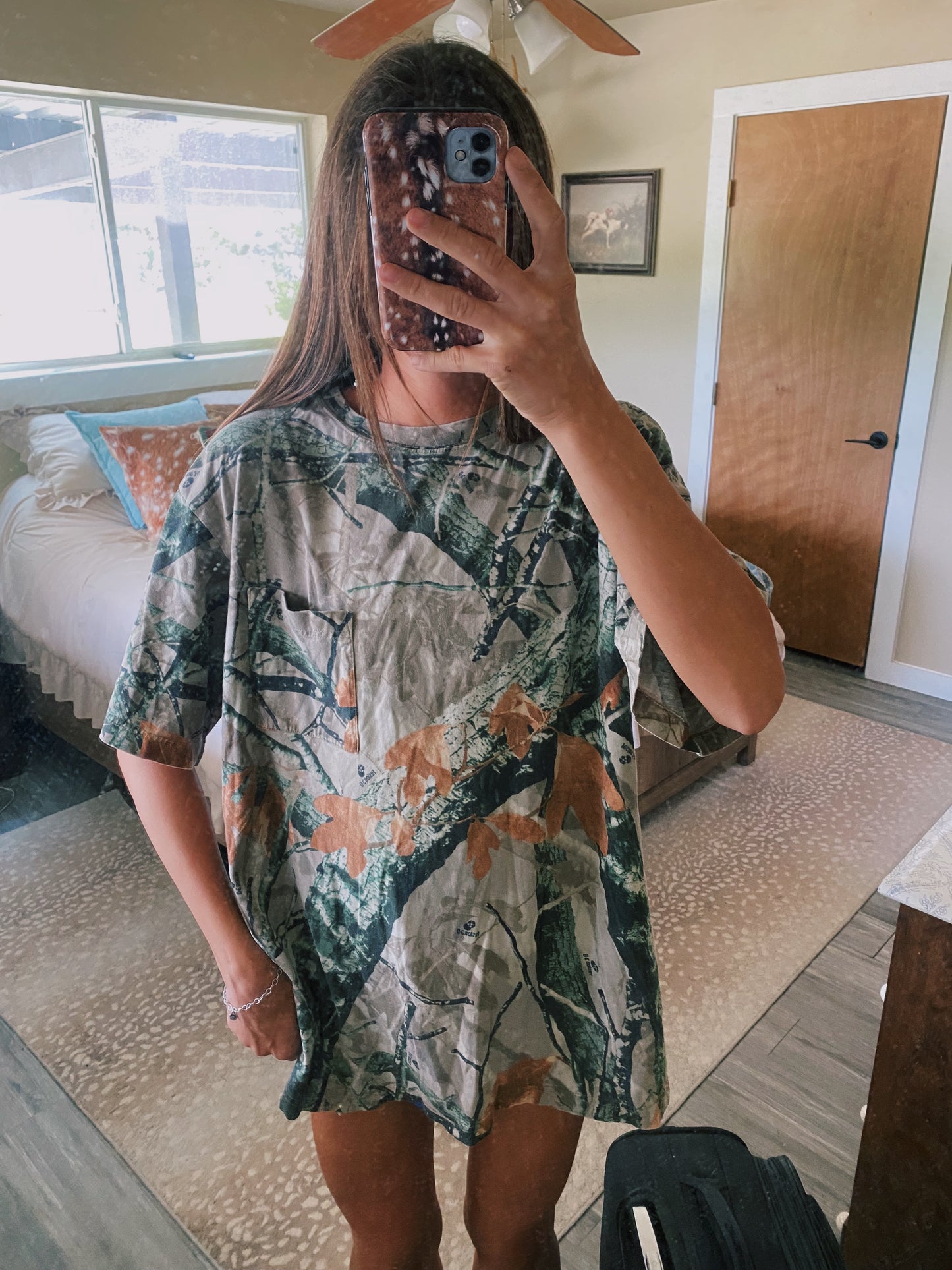 Camo oversized tee