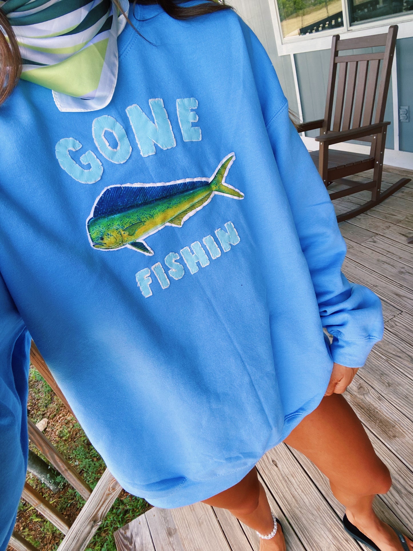 Blue gone fishin mahi mahi crew