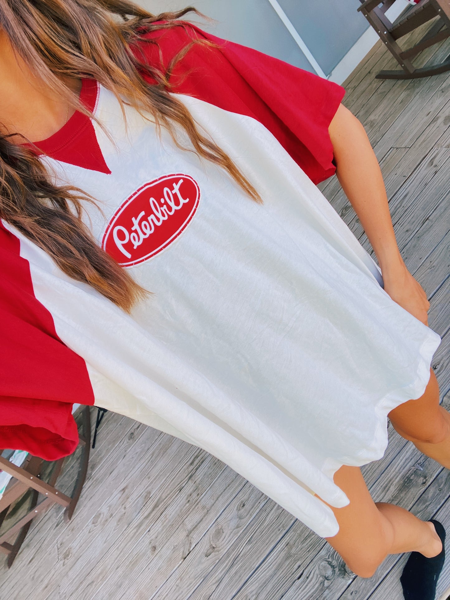 peterbilt colorblock tee