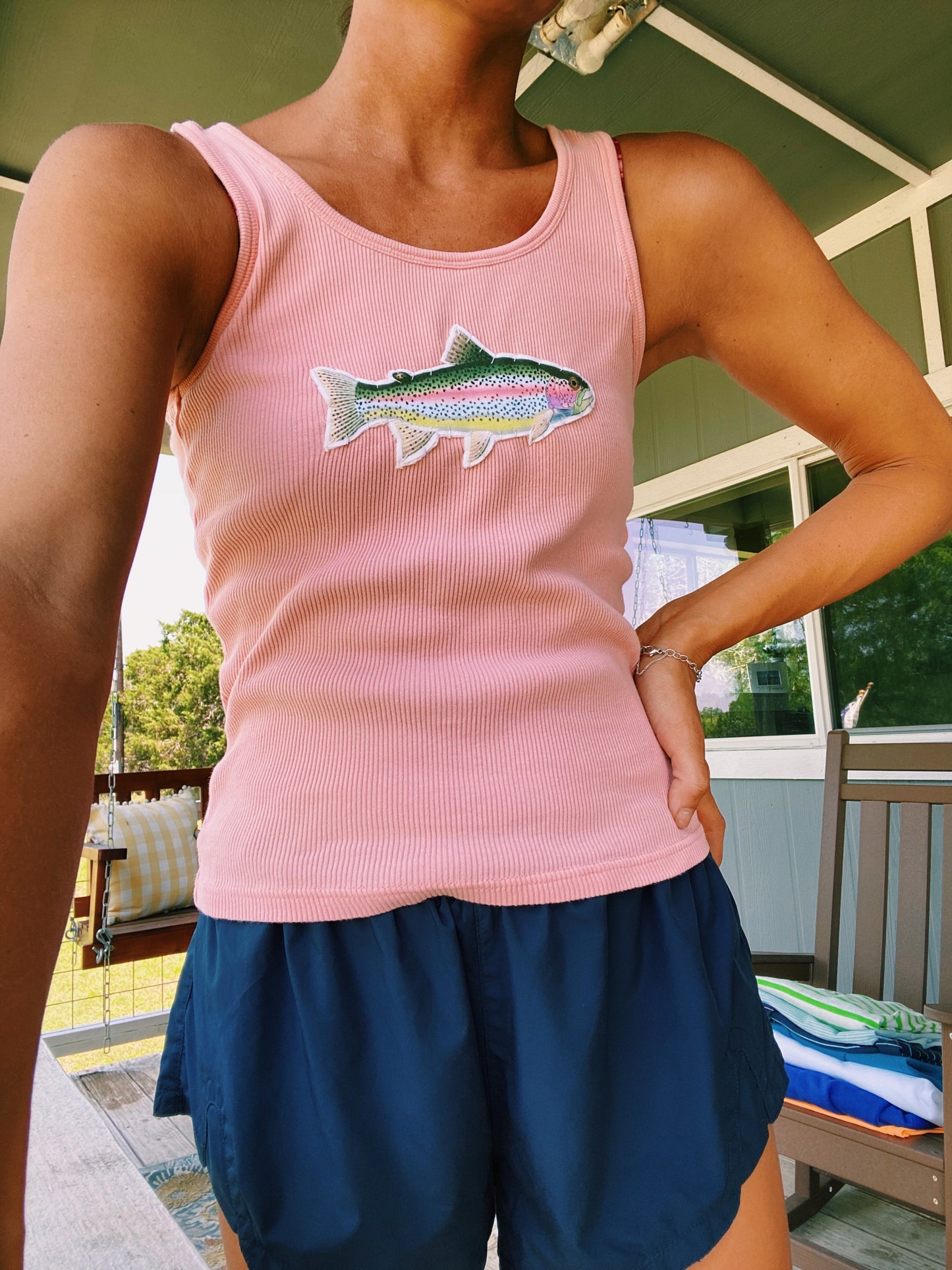 Peach trout tank
