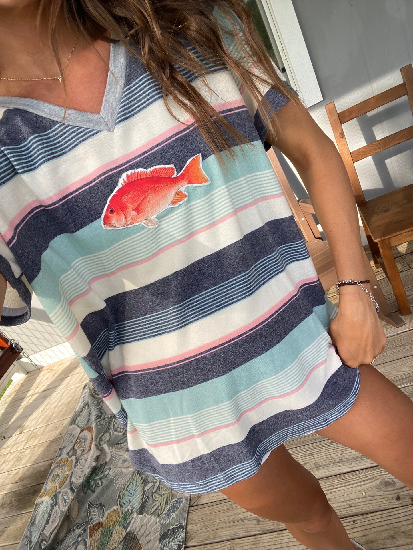 Striped snapper tee
