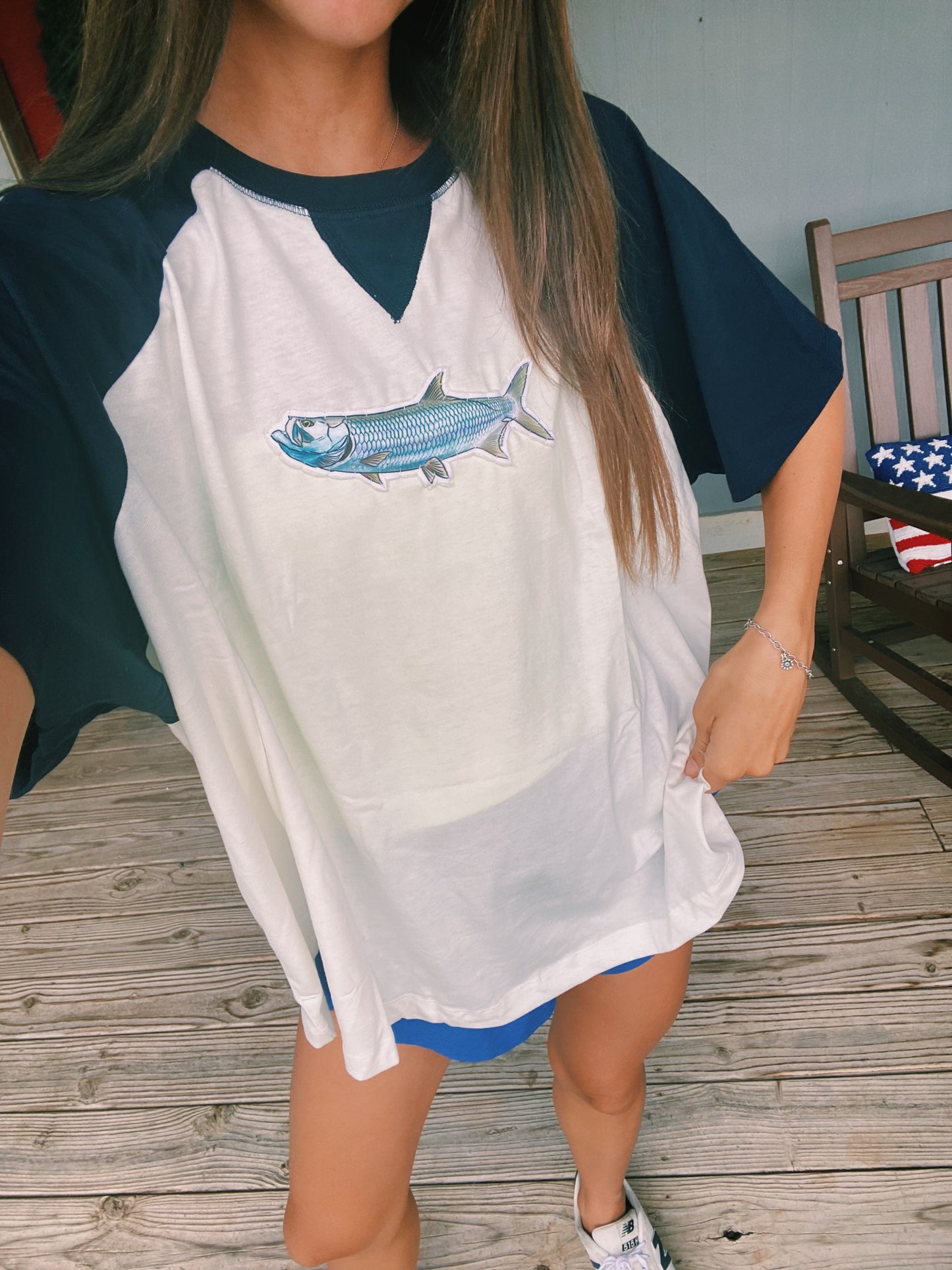 colorblock tarpon tee