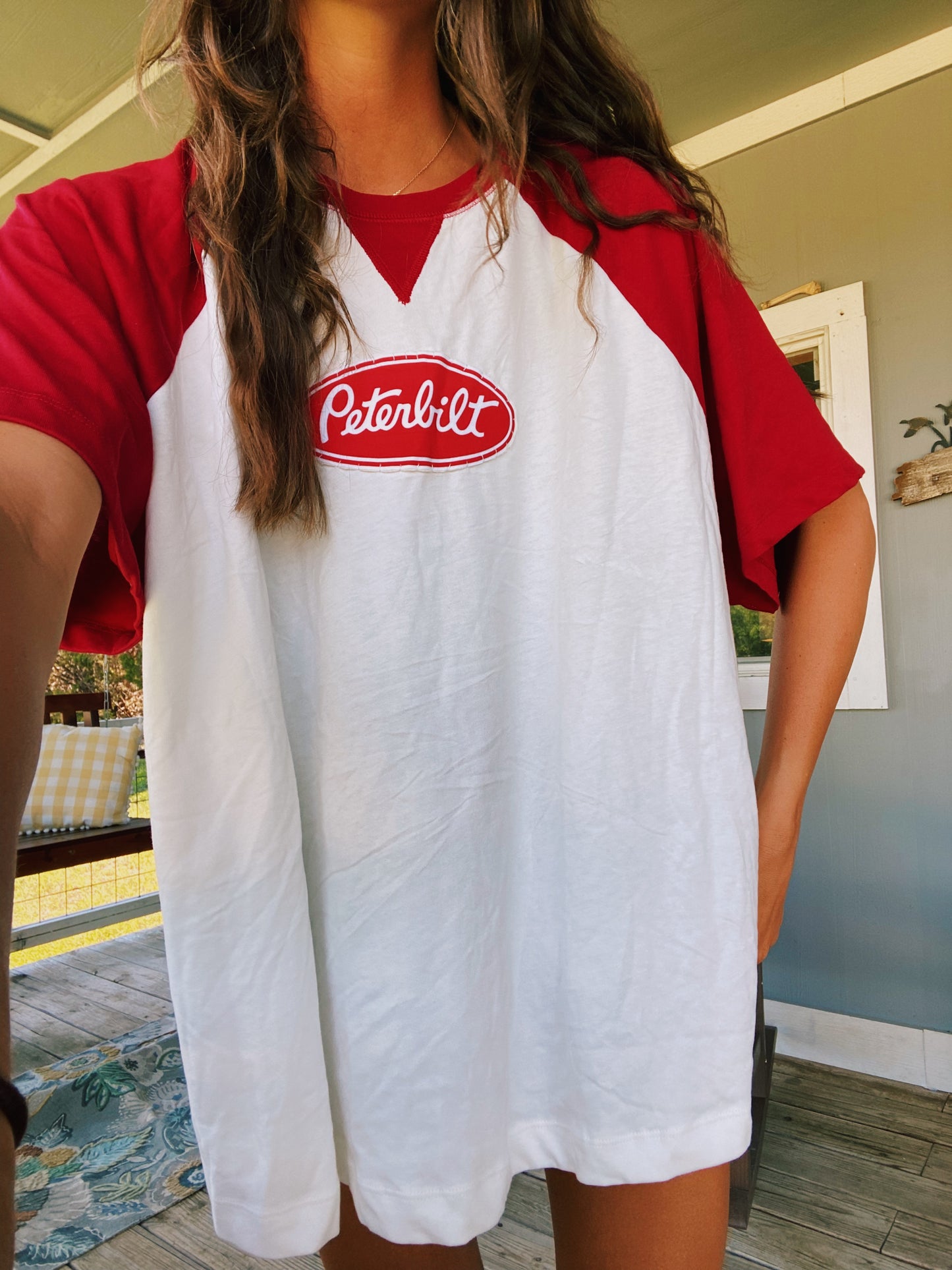 peterbilt colorblock tee