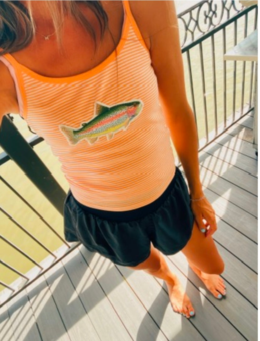 Orange stripe trout tank