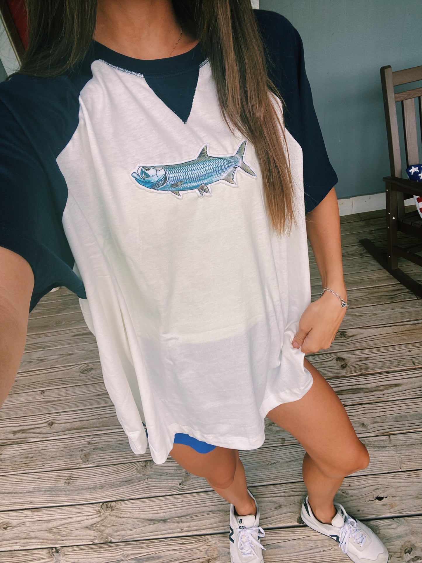 colorblock tarpon tee