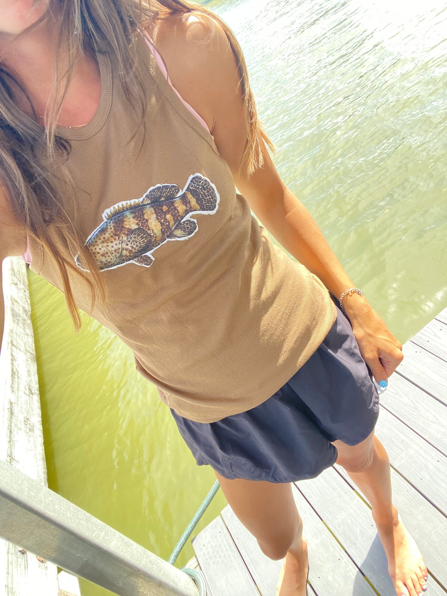 Brown grouper tank