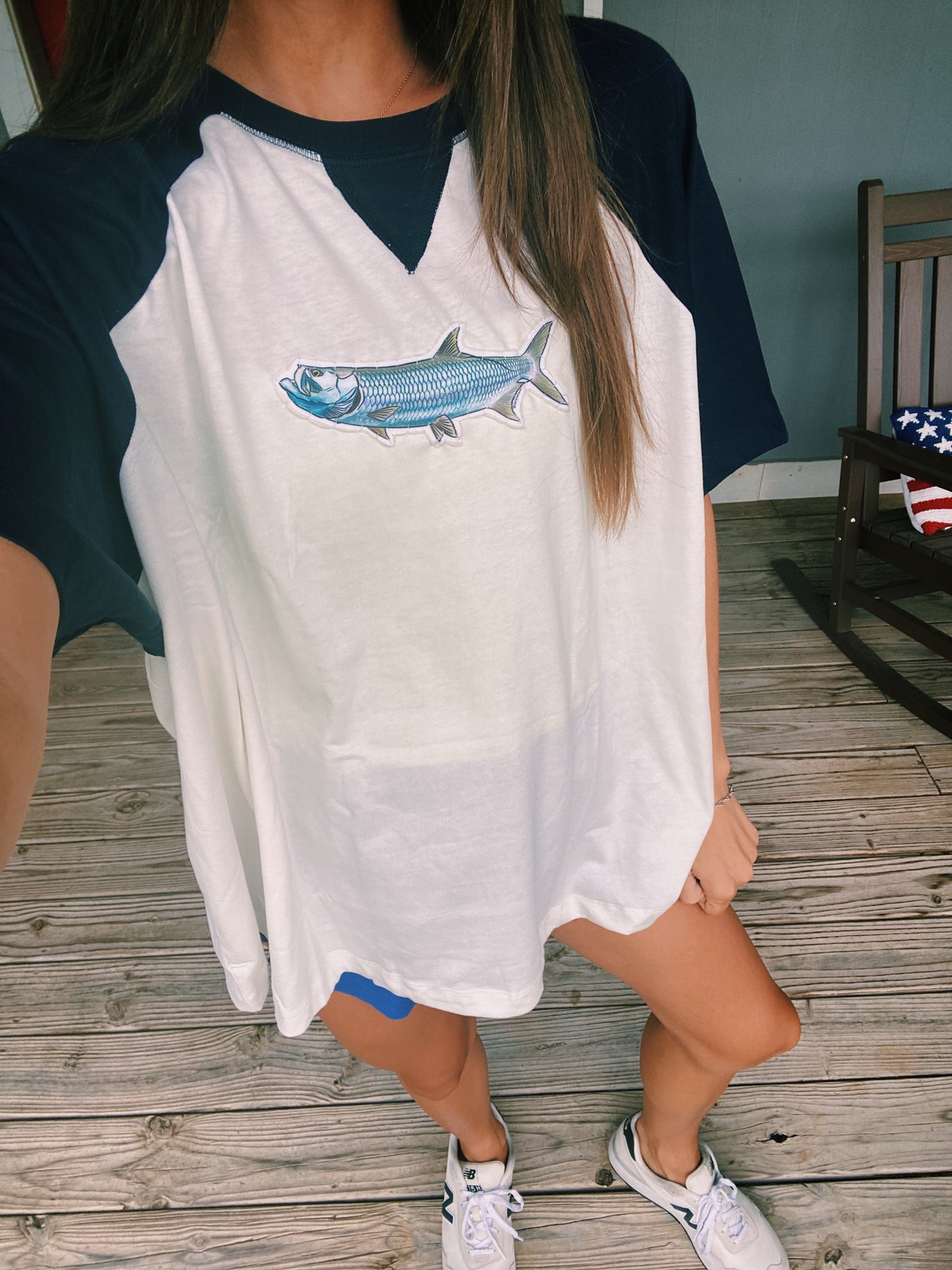 colorblock tarpon tee