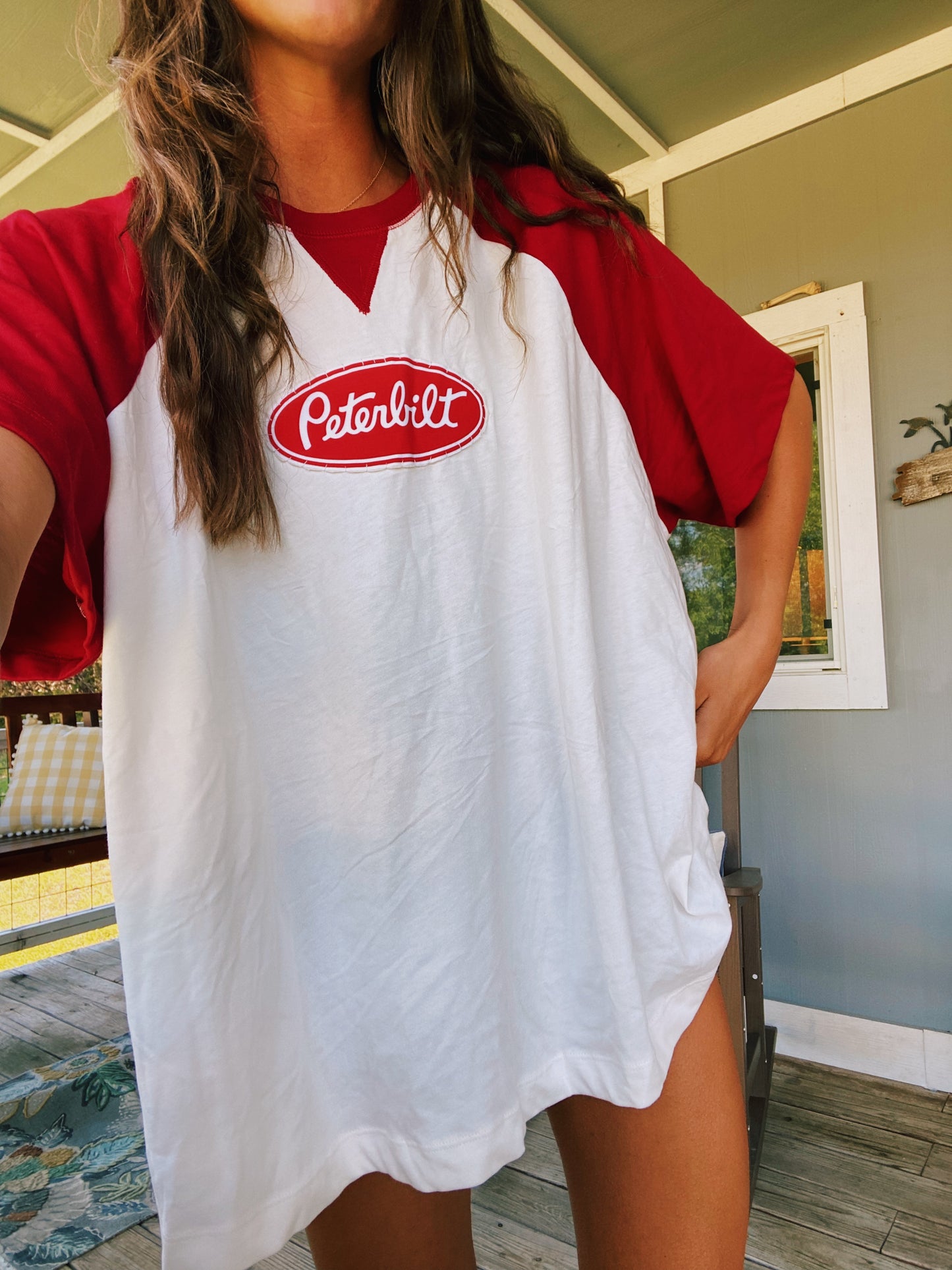 peterbilt colorblock tee