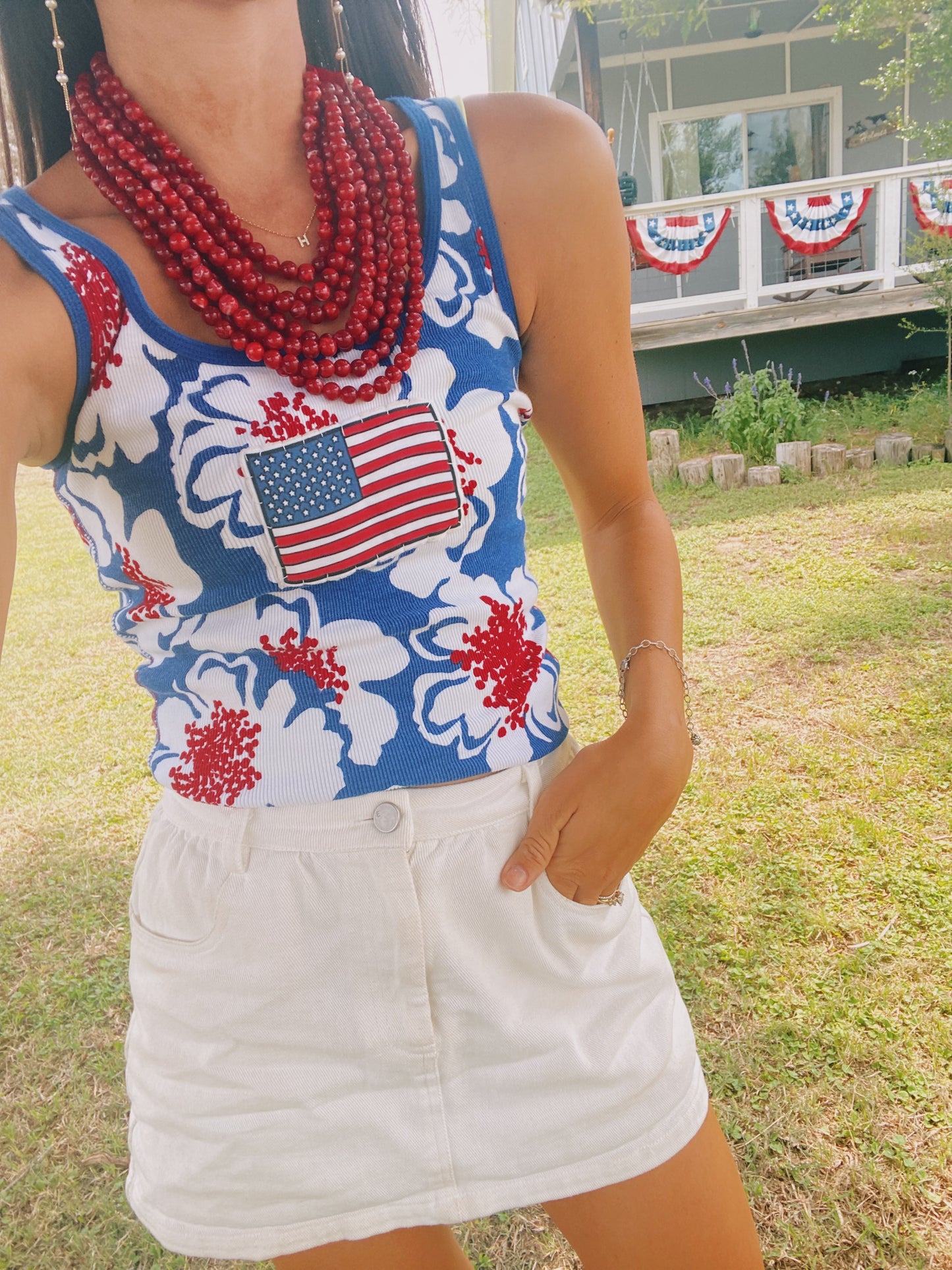 funky flag tank