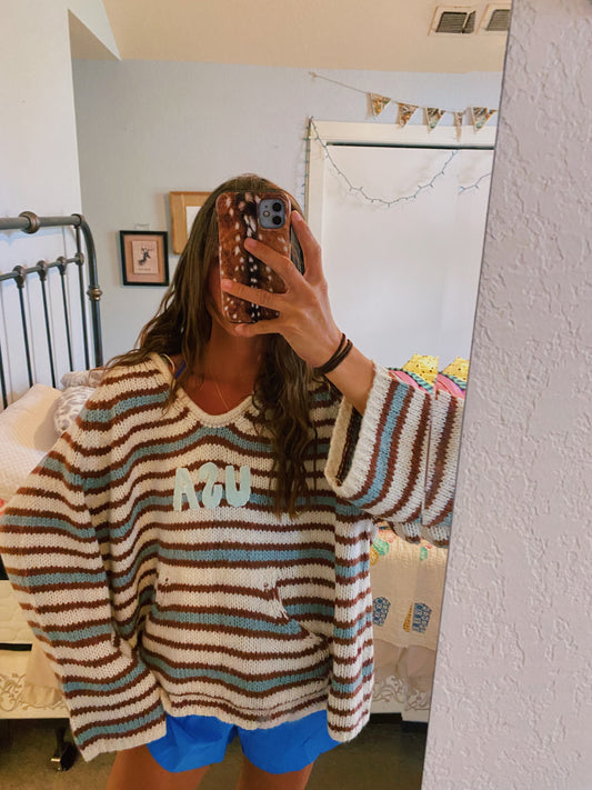 USA stripe sweater