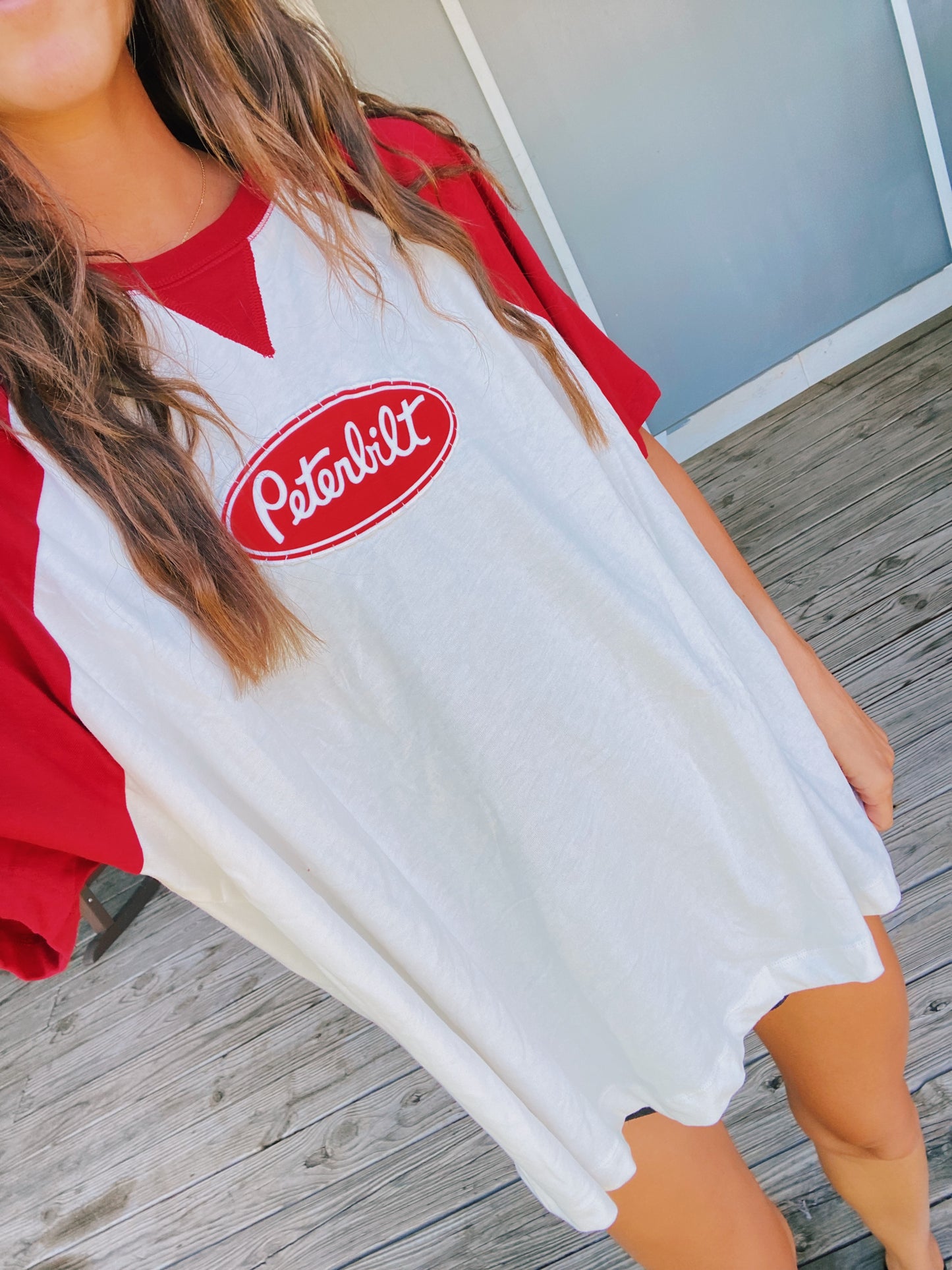 peterbilt colorblock tee